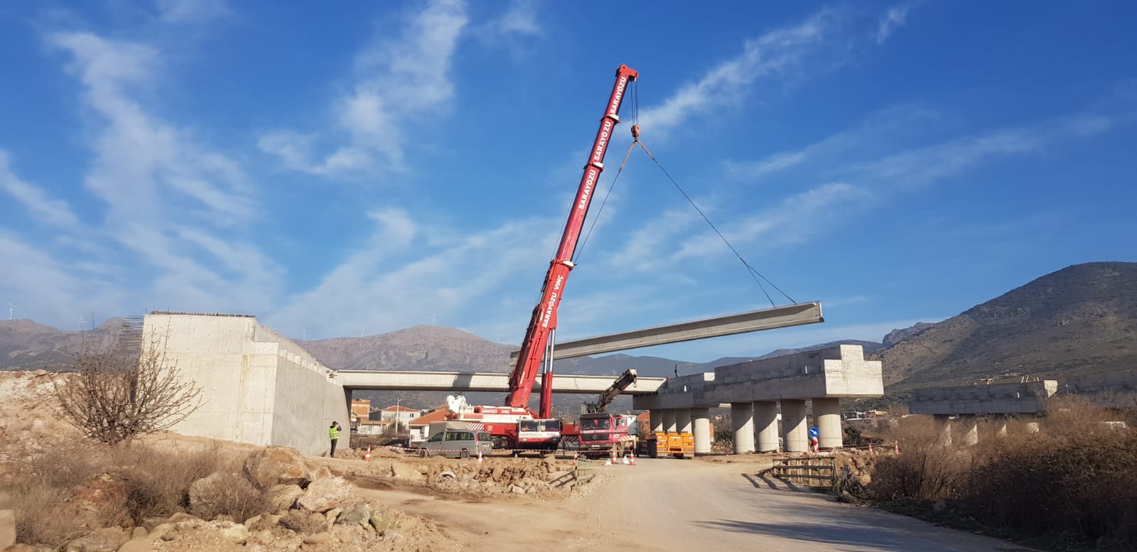 Horasan-Karakurt-Sarıkamış Bölünmüş Yol Projesi Kiriş İmalatı, Nakliye Ve Montaj İşi